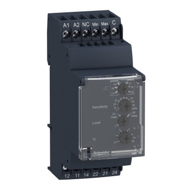 RM35LM33MW - Schneider Electric - Modulaarne vedelikutaseme kontrollrelee, Harmony, 5A, 2CO, 24...240V AC DC