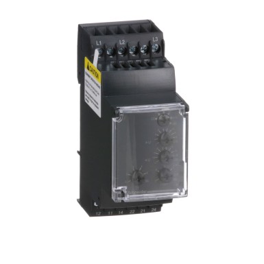 RM35TF30 - Schneider Electric - Modulaarne multifunktsionaalne 3-faasiline toitekontrolli relee, Harmony, 5A, 2CO, 220...480V AC