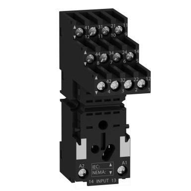 RXZE2S114M - Schneider Electric - Zelio Relay RXM - eraldi kontakti alus - RXM4 - kruviliitmikuga ühendus