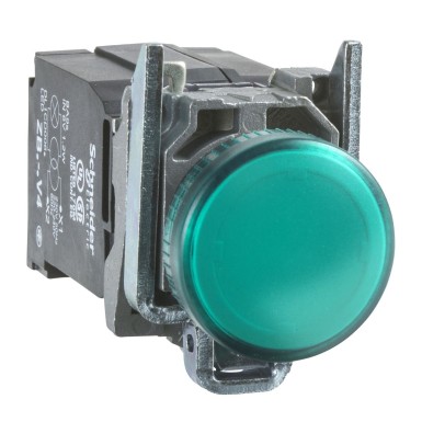 XB4BV5B3 - Schneider Electric - Harmony XB4 - LED märgutuli - Ш22 - roheline - 400V trafo toiteallikas - klambrikruvi
