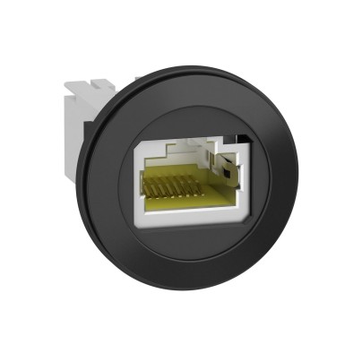 XB5PRJ45 - Schneider Electric - Paneelile paigaldatud RJ45 port, Harmony XB5, plast, 22mm, ethernet-liidese jaoks, RJ45 pesa