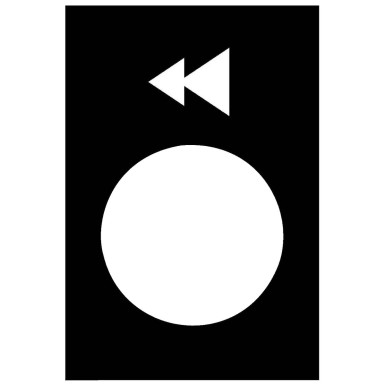 ZB2BY2906 - Schneider Electric - Märgistatud legend, Harmony XAC, nimeplaat, 30 x 40mm, plastik, must, 22mm surunupp, valge märgistatud topeltnooltega