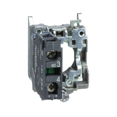 ZB4BZ101 - Schneider Electric - Üksik kontaktplokk korpuse kinnituskraega, Harmony XB4, metall, kruviklambriga klemm, 1NO