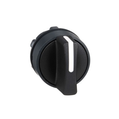 ZB5AD3 - Schneider Electric - Harmony XB5 - käepidemega pöörlev nupuotsik - Ш22 - 3 fikseeritud asendit - must