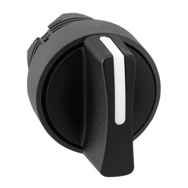 ZB5AD5 - Schneider Electric - Valiklüliti pea, Harmony XB5, plastik, must, 22mm, 3 asendit, vedru tagasipöördumine keskele