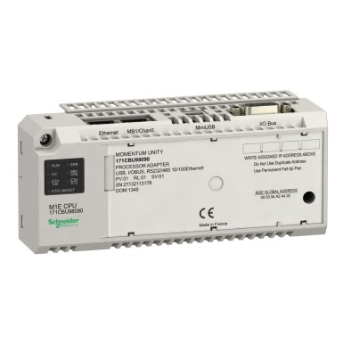 171CBU98090 - Unity M1E protsessor RS232/485 Ethernet USB-I/O-väli - Schneider Electric - Unity M1E protsessor RS232/485 Ethernet USB-I/O-väli - Schneider Electric - 0