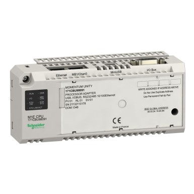 171CBU98091 - Unity M1E protsessor RS232/485 Ethernet USB I/O buss globaalsed andmed - Schneider Electric - Unity M1E protsessor RS232/485 Ethernet USB I/O buss globaalsed andmed - Schneider Electric - 0