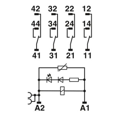 2903316 - RIF-2-RSC-LV-230AC/4X21 - Phoenix Contact - RIF-2-RSC-LV-230AC/4X21 - Phoenix Contact - 6