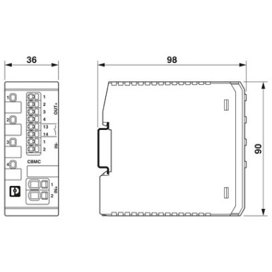 2906032 - CBMC E4 24DC/1-10A NR - Phoenix Contact - CBMC E4 24DC/1-10A NR - Phoenix Contact - 2