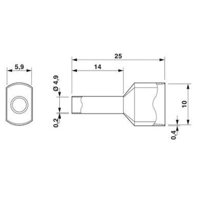 3201013 - AI-TWIN 2X 6 -14 YE - Phoenix Contact - AI-TWIN 2X 6 -14 YE - Phoenix Contact - 2