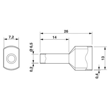 3201026 - AI-TWIN 2X10 -14 RD - Phoenix Contact - AI-TWIN 2X10 -14 RD - Phoenix Contact - 2