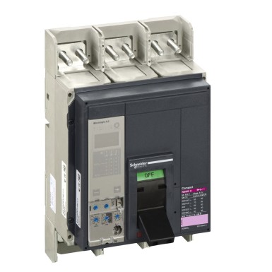 33553 - Kaitselüliti ComPact NS800H, 70 kA 415 VAC juures, Micrologic 5.0 väljalülitusseade, 800 A, fikseeritud, 3 poolust 3d - Schneider Electric - Kaitselüliti ComPact NS800H, 70 kA 415 VAC juures, Micrologic 5.0 väljalülitusseade, 800 A, fikseeritud, 3 poolust 3d - Schneider Electric - 0