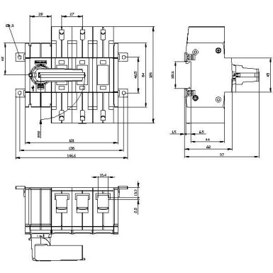 3KD3032-2NE10-0 - Lüliti-katkesti 100 A, suurus 2, 3-pooluseline Eesmine töömehhanism vasakule Komplektüksus koos otsese töömehhanismiga hall kastiklemmiga - Siemens - Lüliti-katkesti 100 A, suurus 2, 3-pooluseline Eesmine töömehhanism vasakule Komplektüksus koos otsese töömehhanismiga hall kastiklemmiga - Siemens - 1