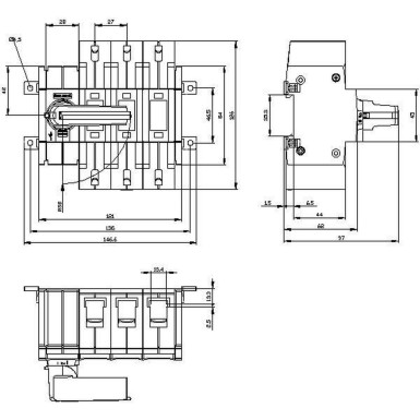 3KD3232-2NE10-0 - Lüliti-disainer 125 A, suurus 2, 3-pooluseline eesmine töömehhanism vasakule Komplektne seade otsese töömehhanismiga hall kastiklemmiga - Siemens - Lüliti-disainer 125 A, suurus 2, 3-pooluseline eesmine töömehhanism vasakule Komplektne seade otsese töömehhanismiga hall kastiklemmiga - Siemens - 1