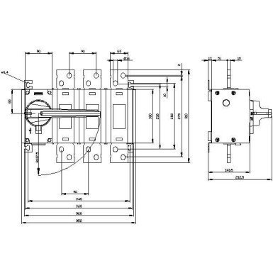 3KD5432-0RE10-0 - Lülitite lahklüliti 1600 A, suurus 5, 3-pooluseline eesmine töömehhanism vasakule Komplektüksus koos otsese töömehhanismiga hall lame klemm. - Siemens - Lülitite lahklüliti 1600 A, suurus 5, 3-pooluseline eesmine töömehhanism vasakule Komplektüksus koos otsese töömehhanismiga hall lame klemm. - Siemens - 1