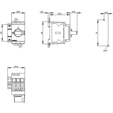 3LD3030-1TK13 - Lüliti-disainer 3LD3, Iu 16 A Pealüliti 3-pooluseline nimivõimsus AC-23 A 400V 7,5kW jaoks Paigaldamine jaotuskilpidesse, põhilüliti valimisnupuga punane/kollane koos lisalülitiga 1OE + 1S. - Siemens - Lüliti-disainer 3LD3, Iu 16 A Pealüliti 3-pooluseline nimivõimsus AC-23 A 400V 7,5kW jaoks Paigaldamine jaotuskilpidesse, põhilüliti valimisnupuga punane/kollane koos lisalülitiga 1OE + 1S. - Siemens - 1