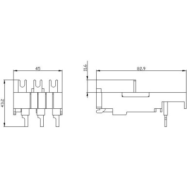 3RA2921-1BA00 - Ühendusmoodul kruviklemmiga elektriline ja mehaaniline 3RV2.1/3RV2.2-3RT2.2 jaoks alalisvoolutalitlus või nii - Siemens - Ühendusmoodul kruviklemmiga elektriline ja mehaaniline 3RV2.1/3RV2.2-3RT2.2 jaoks alalisvoolutalitlus või nii - Siemens - 2