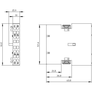 3RH2911-2DA11 - Abilüliti külgmine, 1 NO + 1 NC Voolutee 1 NC, 1 NO 3RH ja 3RT vedrustustüüpi klemmile R - Siemens - Abilüliti külgmine, 1 NO + 1 NC Voolutee 1 NC, 1 NO 3RH ja 3RT vedrustustüüpi klemmile R - Siemens - 0