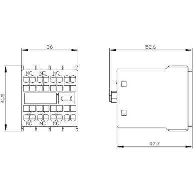 3RH2911-2HA03 - Eespool asuv abilüliti, 3 NC vooluühendus 1 NC, 1 NC, 1 NC 3RH ja 3RT vedrusterminali jaoks. 3RH ja 3RT vedrusterminali jaoks. - Siemens - Eespool asuv abilüliti, 3 NC vooluühendus 1 NC, 1 NC, 1 NC 3RH ja 3RT vedrusterminali jaoks. 3RH ja 3RT vedrusterminali jaoks. - Siemens - 3