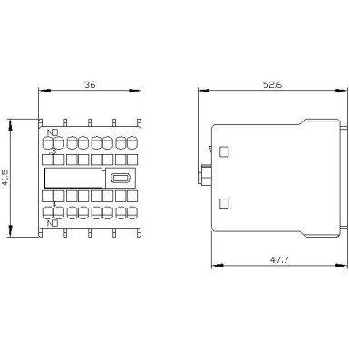 3RH2911-2HA10 - Eespool asuv abilüliti, 1 NO Voolurada 1 NO 3RH ja 3RT vedrustusklemmile .3/.4 - Siemens - Eespool asuv abilüliti, 1 NO Voolurada 1 NO 3RH ja 3RT vedrustusklemmile .3/.4 - Siemens - 1