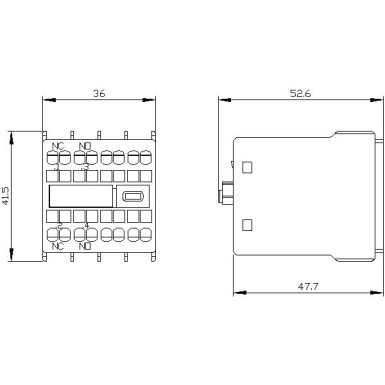 3RH2911-2HA11 - Eespool asuv abilüliti, 1 NO + 1 NC vooluühendus 1 NC, 1 NO 3RH ja 3RT vedrusterminalide jaoks. - Siemens - Eespool asuv abilüliti, 1 NO + 1 NC vooluühendus 1 NC, 1 NO 3RH ja 3RT vedrusterminalide jaoks. - Siemens - 4