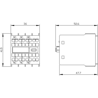 3RH2911-2HA12 - Eespool asuv abilüliti, 1 NO + 2 NC vooluühendus 1 NC, 1 NO, 1 NO 3RH ja 3RT vedrustuse jaoks. - Siemens - Eespool asuv abilüliti, 1 NO + 2 NC vooluühendus 1 NC, 1 NO, 1 NO 3RH ja 3RT vedrustuse jaoks. - Siemens - 2