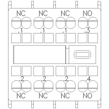 3RH2911-2HA13 - Eespool asuv abilüliti, 1 NO + 3 NC vooluühendus 1 NC, 1 NC, 1 NC, 1 NO 3RH ja 3RT sprin jaoks. - Siemens - Eespool asuv abilüliti, 1 NO + 3 NC vooluühendus 1 NC, 1 NC, 1 NC, 1 NO 3RH ja 3RT sprin jaoks. - Siemens - 2