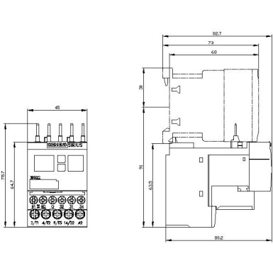 3RR2241-1FA30 - Jälgimisrelee, saab paigaldada kontaktorile 3RT2, suurus S00 standard, digitaalselt reguleeritav Apparant - Siemens - Jälgimisrelee, saab paigaldada kontaktorile 3RT2, suurus S00 standard, digitaalselt reguleeritav Apparant - Siemens - 0