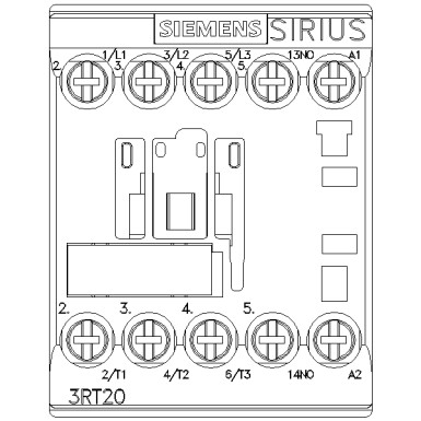 3RT2015-1AB01 - Toitekontaktor, AC-3 7 A, 3 kW / 400 V 1 NO, 24 V AC, 50 / 60 Hz 3-pooluseline, suurus S00 kruviklemm, kruviklemm - Siemens - Toitekontaktor, AC-3 7 A, 3 kW / 400 V 1 NO, 24 V AC, 50 / 60 Hz 3-pooluseline, suurus S00 kruviklemm, kruviklemm - Siemens - 4