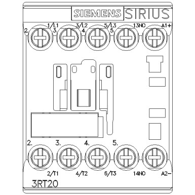 3RT2015-1BB41 - Võimsuskontaktor, AC-3 7 A, 3 kW / 400 V 1 NO, 24 V DC 3-pooluseline, suurus S00 kruviklemmiga - Siemens - Võimsuskontaktor, AC-3 7 A, 3 kW / 400 V 1 NO, 24 V DC 3-pooluseline, suurus S00 kruviklemmiga - Siemens - 0