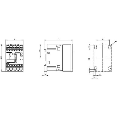 3RT2015-2AB01 - Toitekontaktor, AC-3 7 A, 3 kW / 400 V 1 NO, 24 V AC, 50 / 60 Hz 3-pooluseline, suurus S00 Vedrustermi - Siemens - Toitekontaktor, AC-3 7 A, 3 kW / 400 V 1 NO, 24 V AC, 50 / 60 Hz 3-pooluseline, suurus S00 Vedrustermi - Siemens - 4