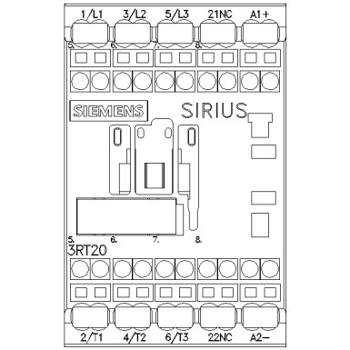 3RT2015-2BB42 - Võimsuskontaktor, AC-3 7 A, 3 kW / 400 V 1 NC, 24 V DC 3-pooluseline, suurus S00 Vedrusterminal - Siemens - Võimsuskontaktor, AC-3 7 A, 3 kW / 400 V 1 NC, 24 V DC 3-pooluseline, suurus S00 Vedrusterminal - Siemens - 3