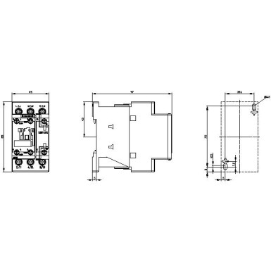 3RT2024-1AB00 - Toitekontaktor, AC-3 12 A, 5,5 kW / 400 V 1 NO + 1 NC, 24 V AC, 50 Hz 3-pooluseline, suurus S0 kruviterminaalid - Siemens - Toitekontaktor, AC-3 12 A, 5,5 kW / 400 V 1 NO + 1 NC, 24 V AC, 50 Hz 3-pooluseline, suurus S0 kruviterminaalid - Siemens - 2