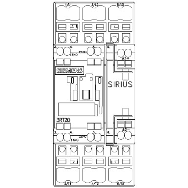 3RT2024-2BB40 - Toitekontaktor, AC-3 12 A, 5,5 kW / 400 V 1 NO + 1 NC, 24 V DC 3-pooluseline, suurus S0 Vedrusterminal ter - Siemens - Toitekontaktor, AC-3 12 A, 5,5 kW / 400 V 1 NO + 1 NC, 24 V DC 3-pooluseline, suurus S0 Vedrusterminal ter - Siemens - 5