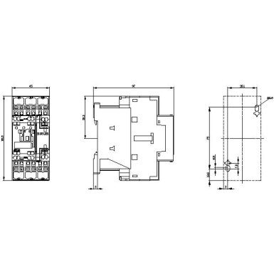 3RT2025-2AP00 - Võimsuskontaktor, AC-3 17 A, 7,5 kW / 400 V 1 NO + 1 NC, 230 V AC, 50 Hz, 3-pooluseline, suurus S0 Vedrustüüpi klemm, suurus S0 - Siemens - Võimsuskontaktor, AC-3 17 A, 7,5 kW / 400 V 1 NO + 1 NC, 230 V AC, 50 Hz, 3-pooluseline, suurus S0 Vedrustüüpi klemm, suurus S0 - Siemens - 4