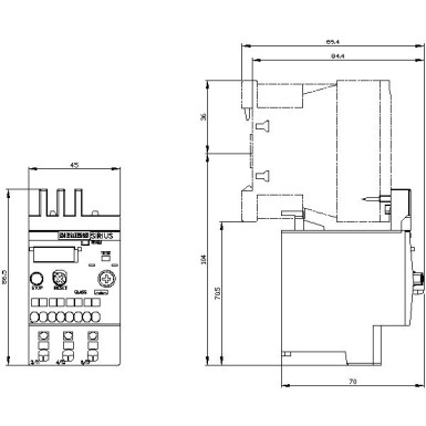 3RU2116-0DC0 - Ülekoormusrelee 0,22...0,32 A Termiline Mootori kaitseks Suurus S00, klass 10 Kontaktori paigaldus Peamine - Siemens - Ülekoormusrelee 0,22...0,32 A Termiline Mootori kaitseks Suurus S00, klass 10 Kontaktori paigaldus Peamine - Siemens - 2