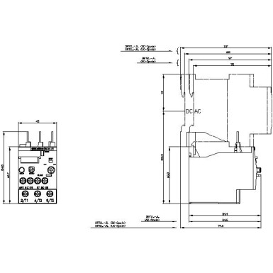 3RU2126-1CB0 - Ülekoormusrelee 1,8...2,5 A Termiline Mootori kaitseks Suurus S0, klass 10 Kontaktori paigaldus Peamine ci - Siemens - Ülekoormusrelee 1,8...2,5 A Termiline Mootori kaitseks Suurus S0, klass 10 Kontaktori paigaldus Peamine ci - Siemens - 5