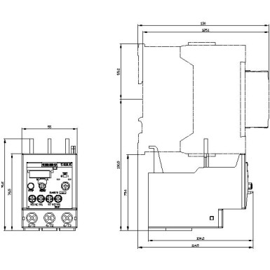 3RU2136-4DB0 - Ülekoormusrelee 18...25 A Termiline Mootori kaitseks Suurus S2, klass 10 Kontaktori paigaldus Peakontaktorisse. - Siemens - Ülekoormusrelee 18...25 A Termiline Mootori kaitseks Suurus S2, klass 10 Kontaktori paigaldus Peakontaktorisse. - Siemens - 3