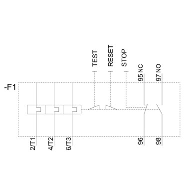 3RU2136-4GB0 - Ülekoormusrelee 36...45 A Termiline Mootori kaitseks Suurus S2, klass 10 Kontaktori paigaldus Peakontaktorisse. - Siemens - Ülekoormusrelee 36...45 A Termiline Mootori kaitseks Suurus S2, klass 10 Kontaktori paigaldus Peakontaktorisse. - Siemens - 2