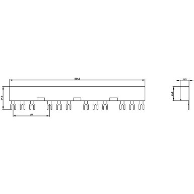 3RV1915-2CB - 3-faasilised ühenduskraanid Modulaarne vahekaugus 55 mm 4 lüliti ja lisaseadmete jaoks Kahvlikujulised ühendused - Siemens - 3-faasilised ühenduskraanid Modulaarne vahekaugus 55 mm 4 lüliti ja lisaseadmete jaoks Kahvlikujulised ühendused - Siemens - 1