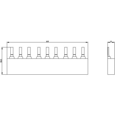 3RV1935-1B - 3-faasilised ühendused 3 kaitselülitile Suurus S2 Modulaarne vahekaugus: 55 mm - Siemens - 3-faasilised ühendused 3 kaitselülitile Suurus S2 Modulaarne vahekaugus: 55 mm - Siemens - 2