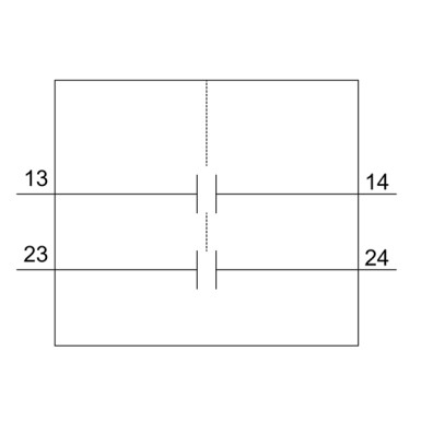 3RV2901-1F - Abilüliti ristlüliti 2 NO, kruviklemm kaitselüliti 3RV2 jaoks. - Siemens - Abilüliti ristlüliti 2 NO, kruviklemm kaitselüliti 3RV2 jaoks. - Siemens - 1