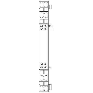 3RV2901-2A - Küljele paigaldatav abilüliti 1 NO+1 NC vedrustatud klemm kaitselüliti 3RV2 jaoks. - Siemens - Küljele paigaldatav abilüliti 1 NO+1 NC vedrustatud klemm kaitselüliti 3RV2 jaoks. - Siemens - 0