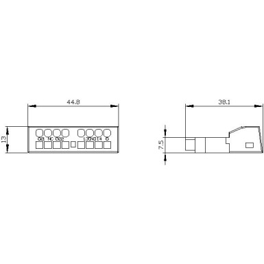 3RV2901-2E - Abilüliti põiki 1 NO+1 NC vedruga klemm kaitselüliti 3RV2 jaoks. - Siemens - Abilüliti põiki 1 NO+1 NC vedruga klemm kaitselüliti 3RV2 jaoks. - Siemens - 4