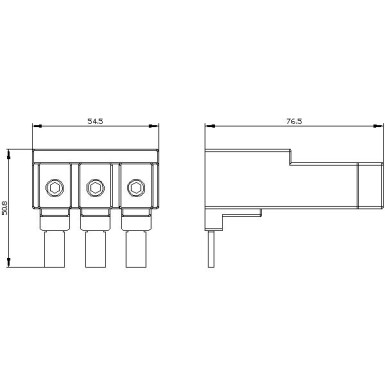 3RV2935-5A - 3-faasiline toiteklemm Suurus S2 3-faasilise ühendussiini ühendamiseks ülevaltpoolt - Siemens - 3-faasiline toiteklemm Suurus S2 3-faasilise ühendussiini ühendamiseks ülevaltpoolt - Siemens - 1