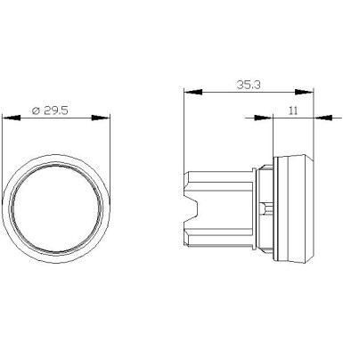 3SU1000-0AA10-0AA0 - Surunupp, 22 mm, ümmargune, plastikust, must, surunupp, lame, lukustuv, Push-to-release mehhanismiga - Siemens - Surunupp, 22 mm, ümmargune, plastikust, must, surunupp, lame, lukustuv, Push-to-release mehhanismiga - Siemens - 2