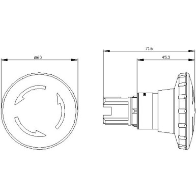 3SU1000-1JB20-0AA0 - EMERGENCY STOP seenenupp, 22 mm, ümmargune, plastik, punane, 60 mm, positiivse lukustusega, vastavalt EN nõuetele. - Siemens - EMERGENCY STOP seenenupp, 22 mm, ümmargune, plastik, punane, 60 mm, positiivse lukustusega, vastavalt EN nõuetele. - Siemens - 1