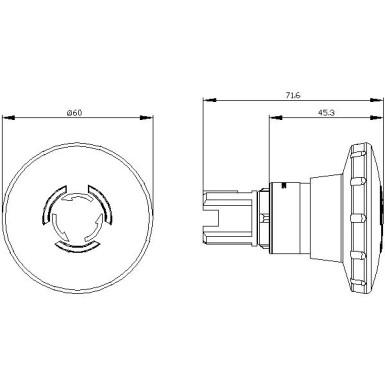 3SU1001-1JB20-0AA0 - EMERGENCY STOP seenenupp, valgustatav, 22 mm, ümmargune, plastik, punane, 60 mm, positiivne sisselülitatav. - Siemens - EMERGENCY STOP seenenupp, valgustatav, 22 mm, ümmargune, plastik, punane, 60 mm, positiivne sisselülitatav. - Siemens - 0