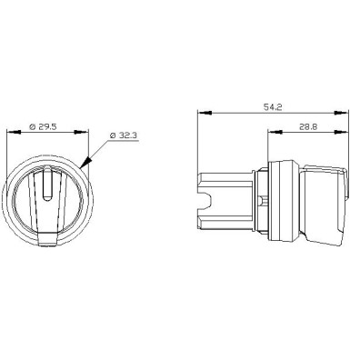 3SU1002-2BL10-0AA0 - Valiklüliti, valgustatav, 22 mm, ümmargune, plastik, must, valiklüliti lühike, 3 lülituspositsiooni - Siemens - Valiklüliti, valgustatav, 22 mm, ümmargune, plastik, must, valiklüliti lühike, 3 lülituspositsiooni - Siemens - 1