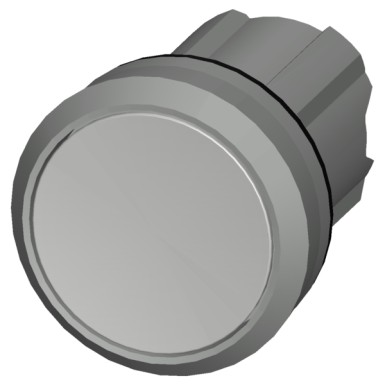 3SU1050-0AB60-0AA0 - Surunupp, 22 mm, ümmargune, metall, läikiv, valge, surunupp, lame hetkekontakt tüüp - Siemens - Surunupp, 22 mm, ümmargune, metall, läikiv, valge, surunupp, lame hetkekontakt tüüp - Siemens - 0